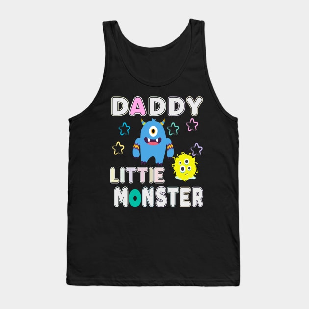 daddys little monster youth Tank Top by Darwish